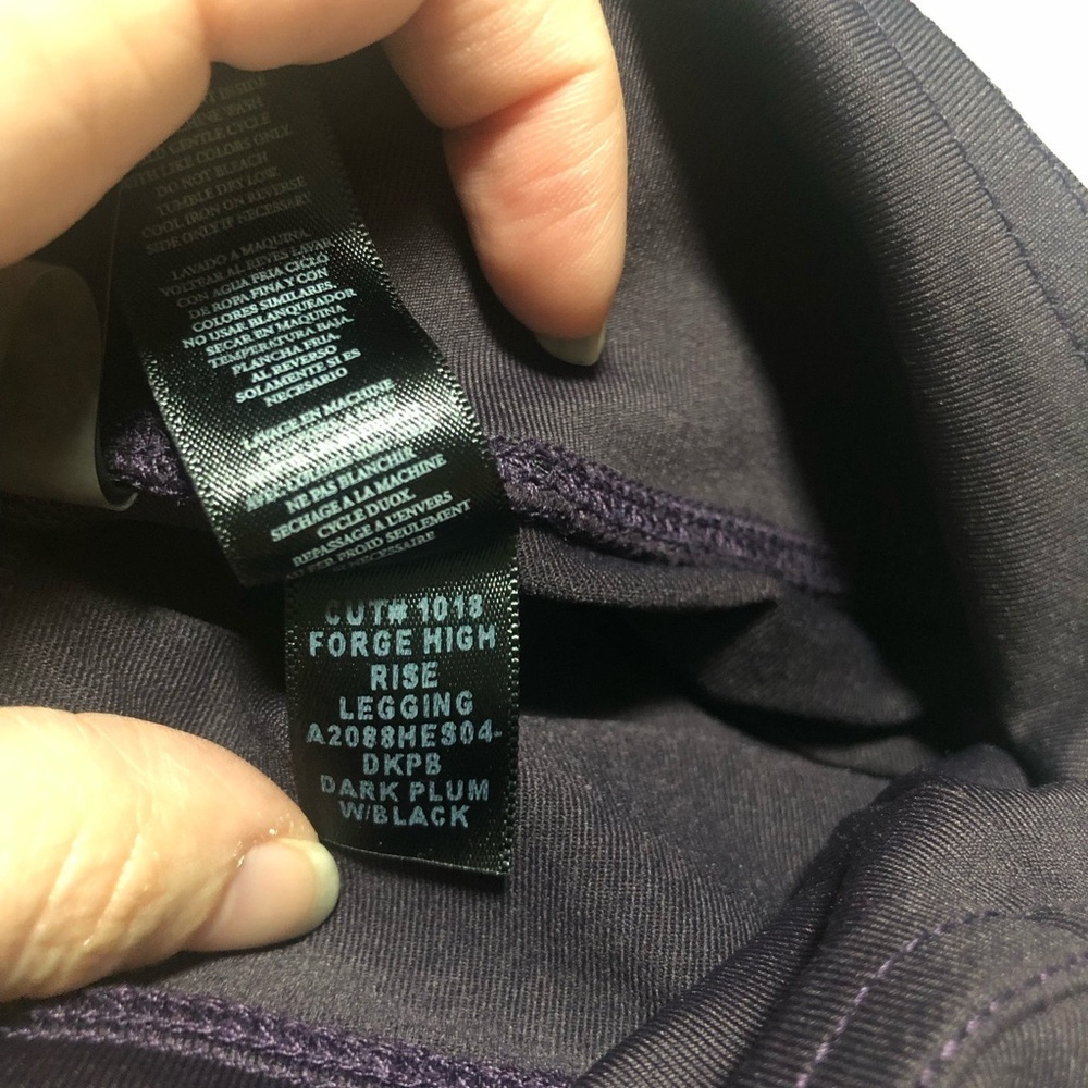 Koral Forge High Rise Legging in Dark Plum and Black - Picture 5 of 7